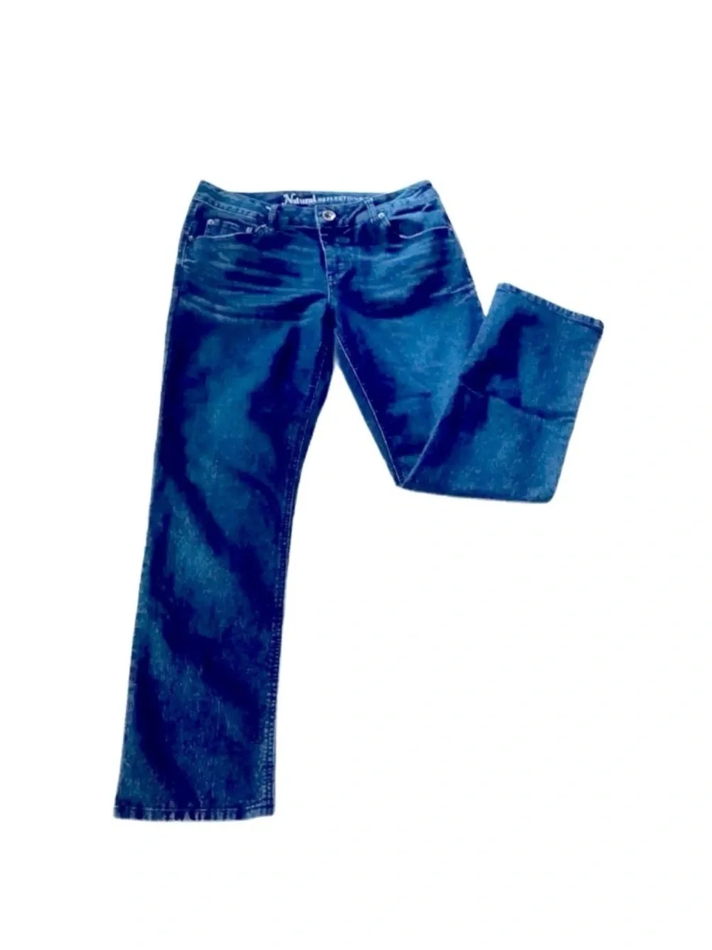 NATURAL REFLECTIONS ~ Women’s dark wash petite relaxed fit denim jeans size 8P